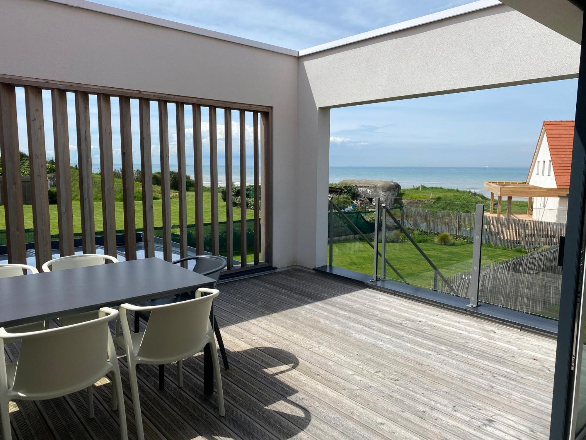 B&B Sangatte-Calais - Terrasse Vue Mer - 2 Min A Pied De La Plage Exterior foto